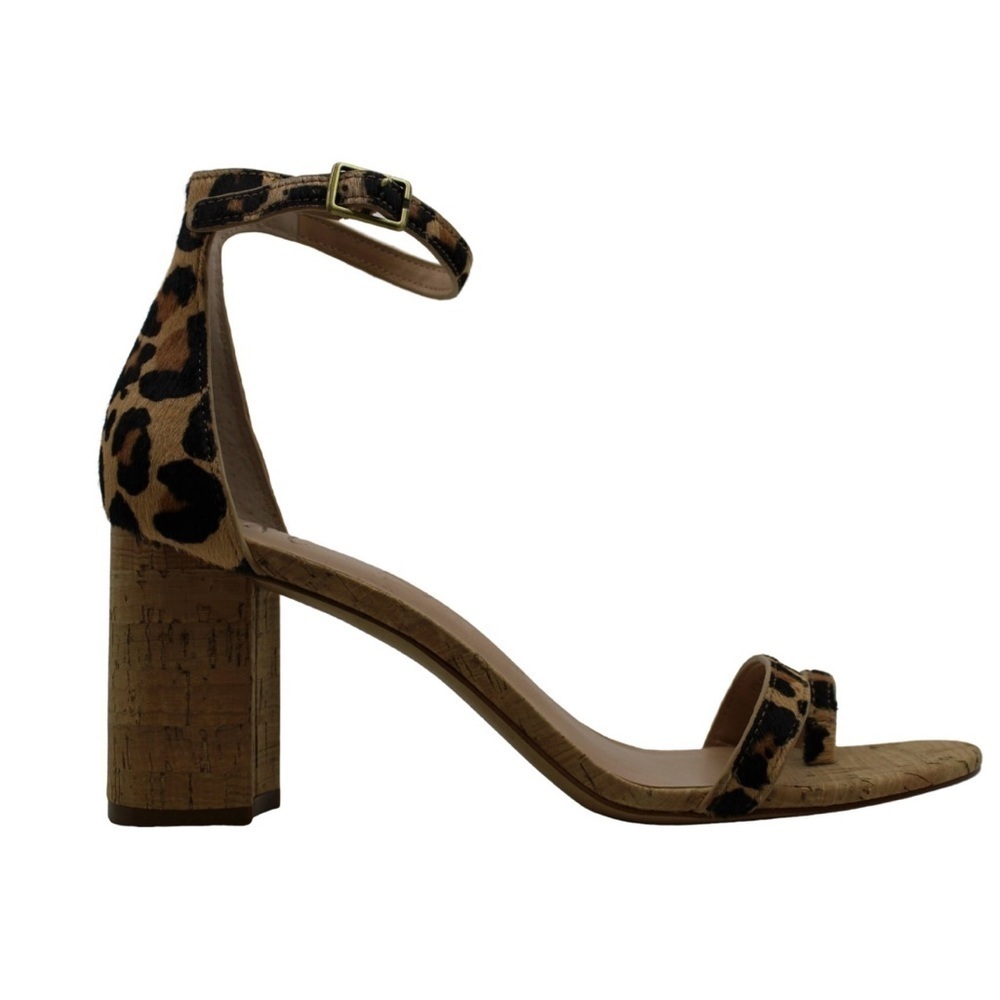 INC International Concepts Wanda Open Toe Ankle Strap Sandals Animal Print Sz 6